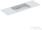 Geberit ONE 120x40 cm-es mosdó csaplyuk-és túlfolyó nélkül, KeraTect mázzal, szálcsiszolt króm takarólappal, fehér 500.392. 01.2 (500392012)