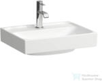 Laufen MEDA 45x35 cm-es falra/bútorra szerelhető csiszolt aljú mosdó túlfolyó nélkül, LCC bevonattal. fehér H8161114001111 (H8161114001111)