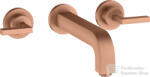 Hansgrohe AXOR Citterio falsík alatti mosdó csaptelep 22, 2 cm-es kifolyóval, szálcsiszolt vörös arany hatású 39147310 (39147310)