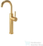 Bugnatese KOBUK magasított mosdó csaptelep click-clack leeresztővel, szálcsiszolt arany 2221SCOS (2221SCOS)