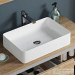 Coycama Tre 61x35 cm-es pultra ültethető mosdó leeresztő nélkül, fehér 53001036 (53001036)