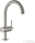 GROHE ATRIO L magasított mosdó csaptelep click-clack leeresztővel, Supersteel 24362DC0 (24362DC0)