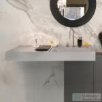 Laufen Kartell By Laufen 120x46 cm-es 2 csaplyukas mosdó, speciálisan fedett lefolyóval, Matt szürke H8133337598151 (H8133337598151)