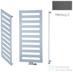 Radeco ESCALERA 2 1160x550 design radiátor, MERKURY 5 (metál sötétszürke) színben (Radeco_ESCALERA_2_MERKURY5)