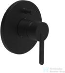 Laufen LUA falsík alatti kád/zuhany csaptelep váltóval, beépítőkészlet nélkül, PVD matt titán fekete H3210860810001 (H3210860810001)