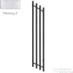 Radeco FUEGO KOLOR 1650x290 balos design radiátor, MERKURY 2 (ezüst) színben (Radeco_FUEGO_L_MERKURY2)