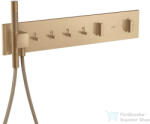 Hansgrohe AXOR SHOWERCOMPOSITION 4 utas termosztátos falsík alatti kád /zuhany csaptelep, szálcsiszolt bronz 12573140 (12573140)
