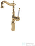 Bugnatese OXFORD magasított mosdó csaptelep click-clack leeresztővel, sárgaréz 6317SCON (6317SCON)