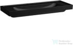 Laufen MEDA 120x46 cm-es falra/bútorra szerelhető mosdó csaplyuk és túlfolyó nélkül, matt fekete H8141117161121 (H8141117161121)