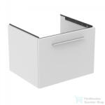 Ideal Standard I. Life B 60x50, 5 cm-es 1 fiókos fali szekrény mosdó és fogantyú nélkül, matt fehér T5269DU (T5269DU)