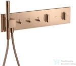 Hansgrohe AXOR SHOWERCOMPOSITION 3 utas termosztátos falsík alatti kád /zuhany csaptelep, polírozott vörös arany hatású 12572300 (12572300)