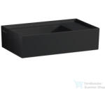 Laufen Kartell By Laufen 46x28 cm-es mosdó csaplyuk és túlfolyó nélkül, matt fekete H8153347161121 (H8153347161121)