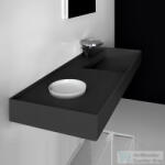 Laufen Kartell By Laufen 120x46 cm-es mosdó, speciálisan fedett lefolyóval, matt fekete H8133337161111 (H8133337161111)