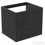 Ideal Standard CONCA 60x55 cm-es 2 fiókos fali szekrény mosdó és pult nélkül, Smoked oak T4355Y4 (T4355Y4)