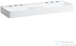 Laufen Val SaphirKeramik 120x42 cm-es mosdó 3 csaplyukkal, túlfolyó nélkül, félig száraz zónával, LCC Active bevonattal, fehér H814282A001581 (H814282A001581)