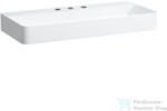 Laufen Val SaphirKeramik 95x42 cm-es mosdó 3 csaplyukkal, túlfolyó nélkül, fehér H8102870001581 (H8102870001581)