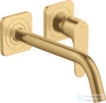 Hansgrohe AXOR Citterio M falsík alatti mosdó csaptelep 22, 7 cm-es kifolyóval, nem zárható leeresztővel, szálcsiszolt arany hatású 34116250 (34116250)