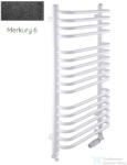 Radeco UMBERTO AD1-600/UE 480x650 törölközőszárítós radiátor MERKURY 6 (metál fekete) színben (Radeco_UMBERTO_AD1_600_UE_MERKURY6)