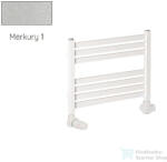 Radeco PINO K AK1-400/EP 415x430 törölközőszárítós radiátor, MERKURY 1 (metál ezüst) színben (Radeco_PINO_K_AK1_400_EP_MERKURY1)