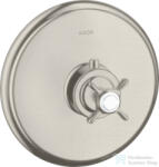 Hansgrohe Axor Montreux Highflow falsík alatti termosztátos színkészlet, rozsdamentes acél hatású 16815800 (16815800)