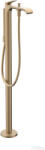 Hansgrohe VIVENIS szabadon álló kád csaptelep, szálcsiszolt bronz 75445140 (75445140)