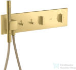 Hansgrohe AXOR SHOWERCOMPOSITION 2 utas termosztátos falsík alatti kád /zuhany csaptelep, szálcsiszolt sárgaréz hatású 12571950 (12571950)
