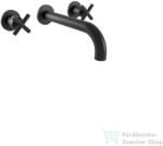 Bugnatese RODOS falsík alatti mosdó csaptelep 22 cm-es kifolyóval, leeresztő nélkül, matt fekete 7369NE (7369NE)