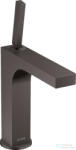 Hansgrohe AXOR CITTERIO mosdó csaptelep 180 mm, nem zárható leeresztővel, szálcsiszolt fekete króm 39032340 (39032340)