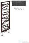 Radeco SPIDER BIS 2 1200x530 design radiátor, MERKURY 6 (metál fekete) színben (Radeco_SPIDER_BIS_2_MERKURY6)
