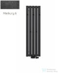 Radeco CALLE 3 1200x340 design radiátor akasztókkal, MERKURY 6 (metál fekete) színben (Radeco_CALLE_3_MERKURY6)