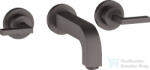 Hansgrohe AXOR Citterio falsík alatti mosdó csaptelep 16, 2 cm-es kifolyóval, szálcsiszolt fekete króm 39315340 (39315340)