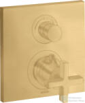 Hansgrohe AXOR Citterio falsík alatti termosztátos kád/zuhany csaptelep alaptest nélkül, szálcsiszolt arany hatású 39705250 (39705250)