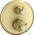 Hansgrohe Axor Montreux termosztátos színkészlet falsík alatti szereléshez elzáró-és váltószeleppel, szálcsiszolt sárgaréz hatású 16820950 (16820950)