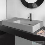 Laufen Kartell By Laufen 90x46 cm-es csiszolt aljú mosdó, bal oldali polccal, 1 csaplyukkal, matt szürke H8183397591111 (H8183397591111)