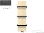 Radeco WALL NEW 1790x470 design radiátor törölközőtartó nélkül, MERKURY 6 (metál fekete) színben (Radeco_WALL_NEW_MERKURY6)