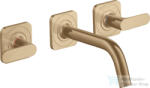 Hansgrohe AXOR Citterio M falsík alatti mosdó csaptelep 16, 6 cm-es kifolyóval, szálcsiszolt bronz 34313140 (34313140)