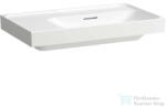 Laufen MEDA 80x46 cm-es falra/bútorra szerelhető mosdó csaplyuk nélkül, bal oldali pulttal, matt fehér H8171157571091 (H8171157571091)
