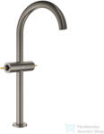 GROHE ATRIO PRIVATE XL magasított mosdó csaptelep fogantyú nélkül, click-clack leeresztővel, Brushed Hard Graphite 21140AL0 (21140AL0)
