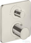 Hansgrohe AXOR Citterio M falsík alatti termosztátos kád/zuhany csaptelep elzárószeleppel, rozsdamentes acél hatású 34705800 (34705800)