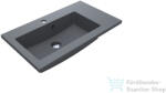 LunArt Liam 700 L 70x40 cm-es beépíthető öntöttmárvány mosdó, szürke kvarc 5999123001115 (5999123001115)