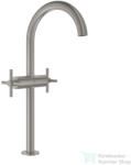 GROHE ATRIO XL magasított mosdó csaptelep click-clack leeresztővel, Supersteel 21149DC0 (21149DC0)