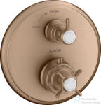 Hansgrohe Axor Montreux termosztátos falsík alatti kád/zuhany csaptelep, szálcsiszolt vörös arany hatású 16800310 (16800310)