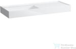 Laufen Kartell By Laufen 120x46 cm-es mosdó, jobb oldali polccal, csaplyuk nélkül, LCC bevonattal, fehér H8133324001121 (H8133324001121)