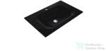 LunArt Timo 700 70x45 cm-es beépíthető öntöttmárvány mosdó túlfolyó nélkül, fekete kvarc 5999123006653 (5999123006653)