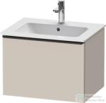 Duravit D-NEO 610x462 mm-es 1 fiókos függesztett szekrény 233663XXX mosdóhoz, Taupe Matt Decor DE426109191 (DE426109191)