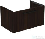Ideal Standard I. Life B 80x50, 5 cm-es 1 fiókos fali szekrény mosdó és fogantyú nélkül, Coffee oak T5271NW (T5271NW)