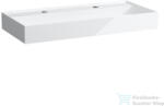 Laufen Kartell By Laufen 100x46 cm-es mosdó 2 csaplyukkal, túlfolyó nélkül, LCC Active bevonattal, fehér H810337A001151 (H810337A001151)