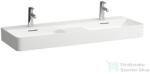 Laufen Val SaphirKeramik 120x42 cm-es mosdó 2 csaplyukkal, félig száraz zónával, LCC Active bevonattal, fehér H814282A001041 (H814282A001041)
