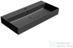 SAPHO GSI KUBE X kerámiamosdó, 100x47cm, matt fekete (9423126) (9423126) - furdoszoba-szaniter