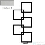 Radeco LOCO 5 MINI 1123x500 design radiátor, MERKURY 1 (metál ezüst) színben, balos (Radeco_LOCO_5_MINI_B_MERKURY1)